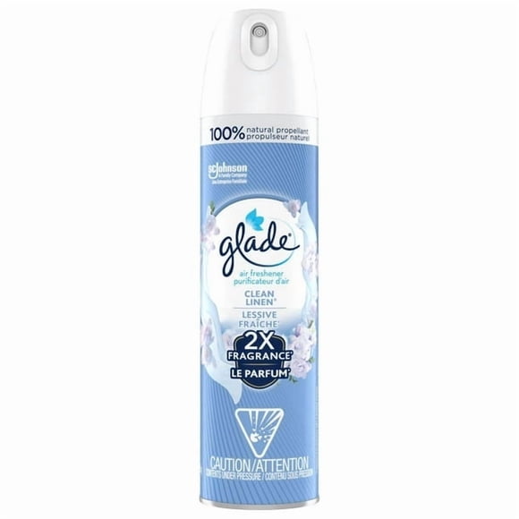 Glade® Désodorisant en Vaporisateur pour Pièce, Combat les Odeurs, Linge Frais, 235 g