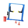 thumbnail image 2 of Siruishop 1/64 Diorama Garage Architecture Model Realistic Repair Frame Model Workshop Blue Car Lift, 2 of 8