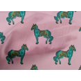 thumbnail image 4 of oneOone Cotton Cambric Fabric Horse Block Print Fabric BTY 56 Inch Wide, 4 of 4