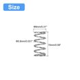 thumbnail image 2 of Unique Bargains Compression Spring, 5 Pack 304 Stainless Steel, 8mm OD, 0.8mm Wire, 15mm Length, 2 of 6
