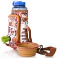 thumbnail image 1 of Made Easy Kit Water Bottle Carrier with Pocket for Dog Poop Waste Bags and Adjustable Padded Shoulder Strap, 1 of 1