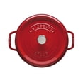 thumbnail image 3 of STAUB La Cocotte 6.75 L Cast Iron Round Cocotte, Cherry, 3 of 11