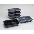 thumbnail image 4 of Mainstays 5-pack 3-compartment Meal Prep Containers with Lids – Food Storage Containers for Lunch, 4 of 6
