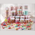 thumbnail image 4 of DIY Craft Kit Elastic Cord for Bracelet Making Nylon Thread 08mm Round Bead String Rainbow for Jewelry Creation and Knitting, 4 of 8
