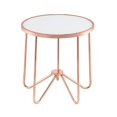 thumbnail image 2 of Bowery Hill Table d'Extrémité en Verre Dépoli et Or Rose, 2 of 6