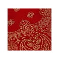 thumbnail image 2 of CTM® Metallic Gold Paisley Print Bandana, 2 of 2