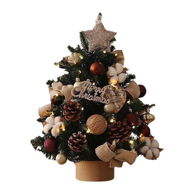 B Desktop Christmas Tree Ornament With Pvc Material, Mini Design For Hotel, Office, Window And Tabletop Decor, 23.6X11.8X11.8In 1.65Lb