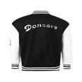 thumbnail image 4 of Men Women Embroidery Baseball Jackets Long Sleeves Oversized Button Down Varsity Bomber Jacket, 4 of 6