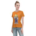 thumbnail image 4 of Women's Basic Short Sleeve T-Shirt Super Saiyan, 4 of 6
