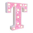 thumbnail image 1 of POINTERTECK Warm White Alphabet Light Led Letter Light Sparkling Led Glitter Alphabet Sign Hanging Hole Night Light for Party Wedding, 1 of 5