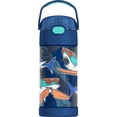 thumbnail image 1 of Thermos Kids Vacuum Insulated Funtainer Water Bottle with Flip Up Straw, 355ml, Sharks, 1 of 5
