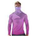 thumbnail image 2 of Handshe Summer Print Lightweight Skin Jacket, Breathable Sun Protection UPF 50+ UV Resistant with Face Cover Sleeves, Hiking Outdoor Sports Rash Guard Hooded Shirt,Plus Size, 2 of 5