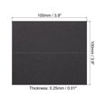 thumbnail image 2 of Uxcell Table Name Place Cards,25 Pack Favor Decor Foldable Blank Card, Black, 2 of 5