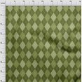 thumbnail image 4 of oneOone Velvet Forest Green Fabric Check Sewing Craft Projects Fabric Prints By Yard 58 Inch Wide, 4 of 4