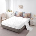 thumbnail image 4 of YST Watercolor Beach Bedding Set, Coastal Sea Shell Theme, 7-Piece, Full Size, 4 of 6