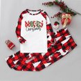 thumbnail image 2 of Pisexur Christmas Pajamas for Family Add Festive Atmosphere Family Christmas Pjs Matching Sets Reindeer and Snowflake Patterned Sleepwear Xmas PJS Set for Couples and Kids Christmas Pajamas, 2 of 5