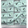 thumbnail image 1 of Soimoi Rayon Fabric Geometric Shapes & Dinosaur Animal Decor Fabric Printed Yard 42 Inch Wide, 1 of 3