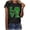 Black, variant on TopLLC St. Patricks Day Shirts for Women Scrub Tops St Patricks Day Ladies Fashion St. Patrick's Day Print Short Sleeve Round Neck Shirt Woman Casual Loose