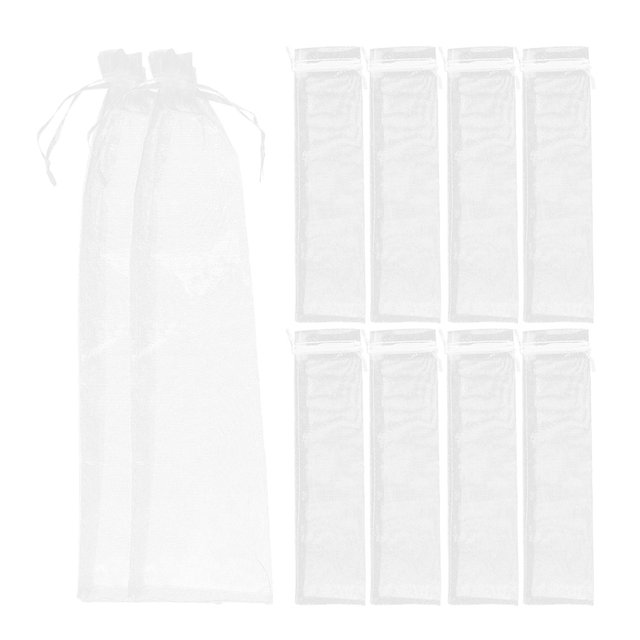 30Pcs Organza Drawstring Bags Folding Fan Pouch Gift Bags Party Favor Bags