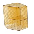 thumbnail image 2 of 4 Grids Trapezoidal Desktop Storage Box, Makeup Organizer, PP Plastic Clear Case for Cosmetics, Remote Controls, Skincare Products, Stationery with Multiple Usages, 2 of 8