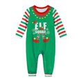 thumbnail image 1 of Ensemble de Pyjama Assorti pour la Famille, Enfants, Noël, Vert, Elf, 1 of 6