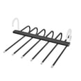 thumbnail image 2 of BRELIL Folding Clothes Hanger, Stainless Steel Trouser Rack, Multi Layer Storage Telescopic Hanger, Horizontal Vertical Two Hanging Drying Rack for Closet Bedroom Laundry Balcony, 2 of 6