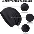 thumbnail image 2 of LAICAIW Lot de 2 Bonnets Amples en Coton, Couvre-Chefs de Chimiothérapie pour Femmes et Hommes, 2 of 7
