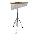 thumbnail image 3 of Yinanstore 36 Bar Chimes Musical Instrument Practice Performance with Mounting Stand Percussion Instrument for Gifts Friends New Year Argent White, 3 of 8