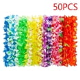 thumbnail image 1 of 50PC Hawaiian Theme Colorful Leis Summer Beach And Pool Party Leis And Mixed Random Colors, 1 of 3