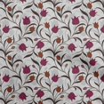 thumbnail image 1 of oneOone Coton Flex Rose Tissu Floral Rétro Tissu pour Couture Tissu d'Artisanat Imprimé au Mètre 40 Pouces de Large, 1 of 5