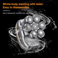 thumbnail image 3 of 6-in-1 Men's Electric Shaver 7 Floating Heads Beard Razor Hair Clipper Facial Cleaner Massager Body Hair Nose Hair Trimmer Washable Rechargeable LED Digital Display, 3 of 8