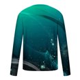 thumbnail image 5 of Pompotops Hommes Casual Col Rond Manches Courtes Pull-Over Ligne 3D Imprimé T-Shirt Blouse en Vente, 5 of 5