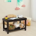 thumbnail image 3 of Gymax Patented Wood Kids Activity Play Table Block Table Multifunction W/Storage Espresso, 3 of 10