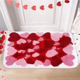 thumbnail image 4 of Wzzjkit Valentine's Day Door Mat - Super Absorbent Quick Dry Love Pattern Front Mats Bath Rug Rubber Backing Non Slip Washable Carpet - Valentine's Day Decorations Door Mat Outside Entrance (M), 4 of 6