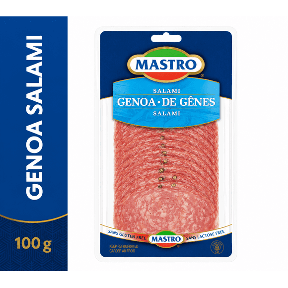 Mastro® Genoa Salami Mild, 100g, Sliced Dry-Cured