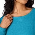 thumbnail image 2 of Hanes Womens ComfortSoft EcoSmart Crewneck Sweatshirt, M, Bold Blue Heather, M,, 2 of 4