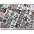thumbnail image 3 of Soimoi Rayon Crepe Fabric Check,Women & Camera Patchwork Print Fabric by The Yard 46 Inch Wide, 3 of 3