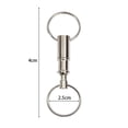 thumbnail image 4 of DPTALR Detachable Removable Pull Apart Quick Release Key Chain Keychain Keyring, 4 of 9