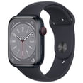 thumbnail image 1 of Refurbished (Good) - Apple Watch Series 8 (GPS + Cellular) 45mm Midnight Aluminum Case with Midnight Sport Band - Medium/Large, 1 of 3
