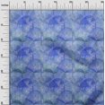 thumbnail image 3 of oneOone Rayon Medium Blue Fabric Texture Leaf Sewing Material Print Fabric By The Yard 56 Inch Wide, 3 of 4