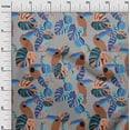 thumbnail image 3 of oneOone Rayon Gray Fabric Floral Flower With Birds Sewing Craft Projects Fabric Prints By Yard 56 Inch Wide, 3 of 5