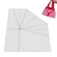 thumbnail image 1 of Acrylic Foldable Food Basket Sew Template, Transparent Handbag Sewing Template DIY Sewing Ruler for Basket Making, 1 of 7