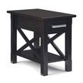 thumbnail image 1 of SIMPLIHOME Kitchener SOLID WOOD 14 inch wide Rectangle Contemporary Narrow Side Table in Hickory Brown with Storage, 1 Drawer and 1 Shelf, for the Living Room and Bedroom, 1 of 2