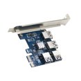 thumbnail image 3 of Carte Riser PCI-E vers USB 1 vers 4 Adaptateur PCI-E 4 Adaptateur 4 Ports PCI-E vers USB 3.0 Rallonge Carte Accessoire d'Exploitation, 3 of 8