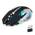 thumbnail image 1 of APPIE Wireless Gaming Mouse Rechargeable USB 2.4G Computer Mouse with 7 Colorful LED Lights, 4 Adjustable DPI, Silent Click, Ergonomic Optical Mice for PC Laptop Desktop Windows Mac, 1 of 9