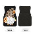 thumbnail image 2 of Kdxio Sunflower Gnomes 4 Print Car Floor Mats Universal SUV Front Rear Floor Foot Mats 4-Piece Full Set with Non-Slip Rubber Backing Car Accessories for Most Cars, 2 of 7
