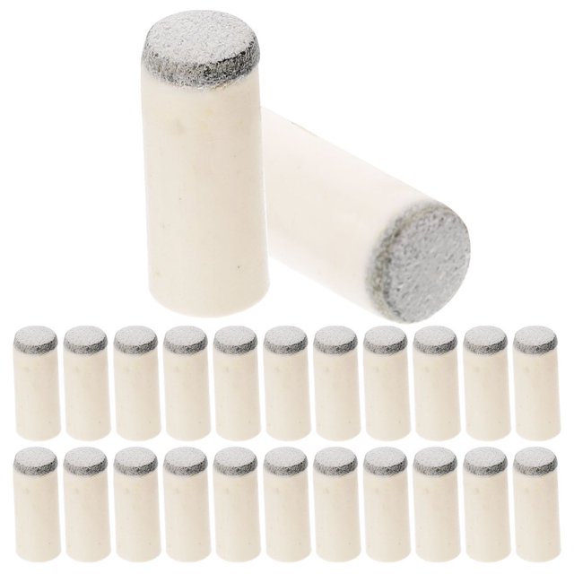 SNNROO 100 Pcs Embouts de Queue de Billard en Plastique Remplaçables Accessoires de Queue de Billard