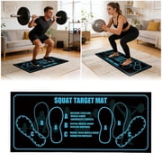 Squat Mat With Position 35x80cm Squat Mats Diatomaceous Earth Rubber Squat Mat For Home Yoga & Abs | Perfect For Squats Lunges & Core