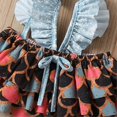 thumbnail image 3 of Baby Girl Cute Design Mermaid Swimsuits 2 Piece Ruffle Split Swimwear for 1-5 Years Old, 3 of 4