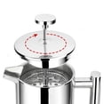 thumbnail image 2 of Lefu 350/800/1000ML French Press Coffee Maker Stainless Steel Double Wall Tea Filter, 2 of 9